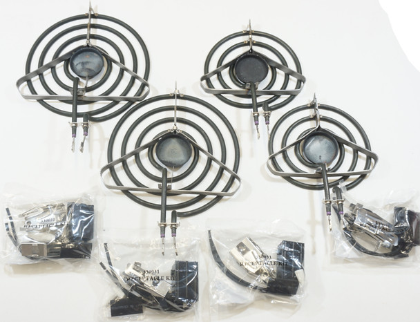Top Surface Burner Kit for Maytag, Magic Chef, (2)SP12MA, (2)SP21MA, (4)RR117