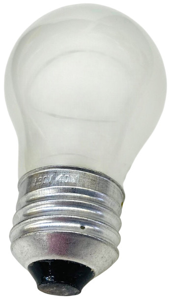 Universal Frosted Appliance Light Bulb, 40 Watt Incandescent, 130 V, 241555401