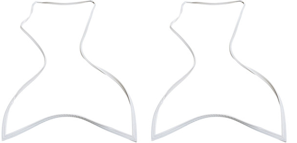 2 Pk, Refrigerator Door Gasket for Sub Zero, 3211080, 3212110, 7010584, SZO584