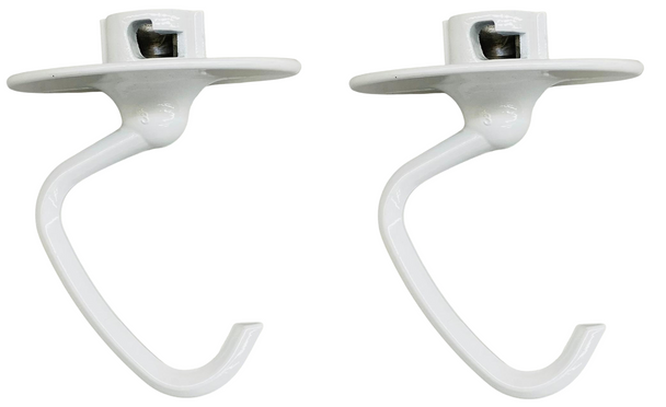 2 Pack, KitchenAid Stand Mixer Dough Hook, OEM for 3.5 Quart, W10747054, W11162097