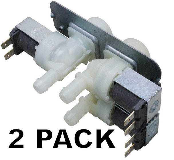 2 Pk, Washing Machine Water Valve for General Electric AP4303282, WH13X10029