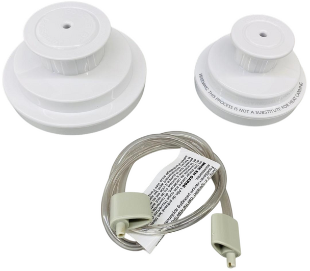 FoodSaver Jar Sealing Kit with Wide-Mouth, Regular Mouth & Hose, FCARWJAH-000