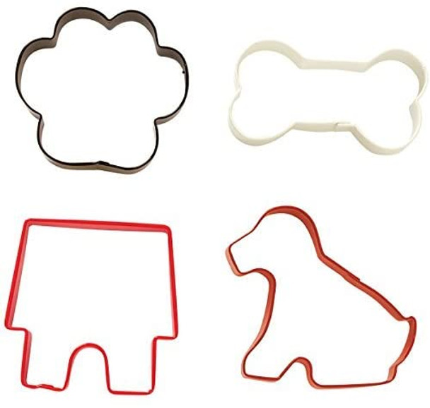 Wilton Dog Shapes Metal Cookie Cutter Set, 2308-0910