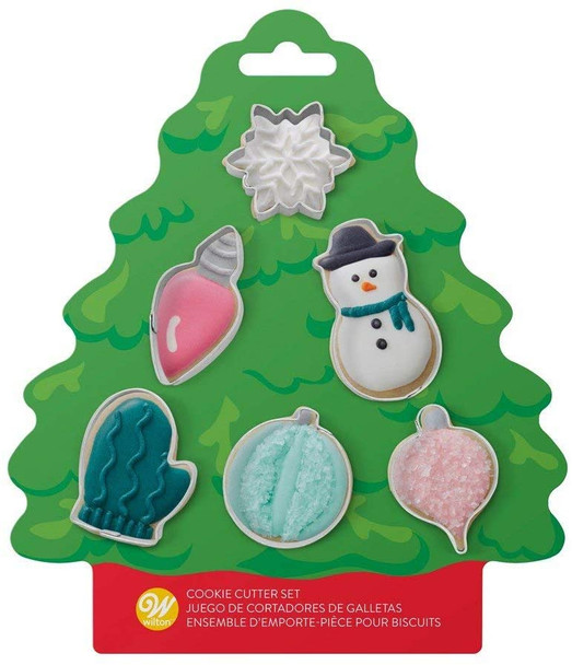 Wilton 6 Piece Christmas Tree Mini Cookie Cutter Set, 2308-0-0225