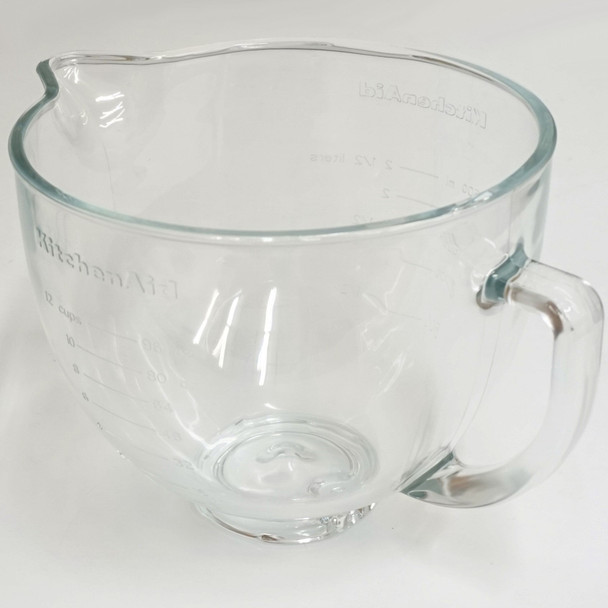 5 QT Glass Mixer Bowl replaces KitchenAid, W10154769