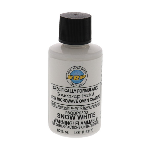 TouchUp Paint for Microwave Oven Cavities, Snow White, 98QBP0303