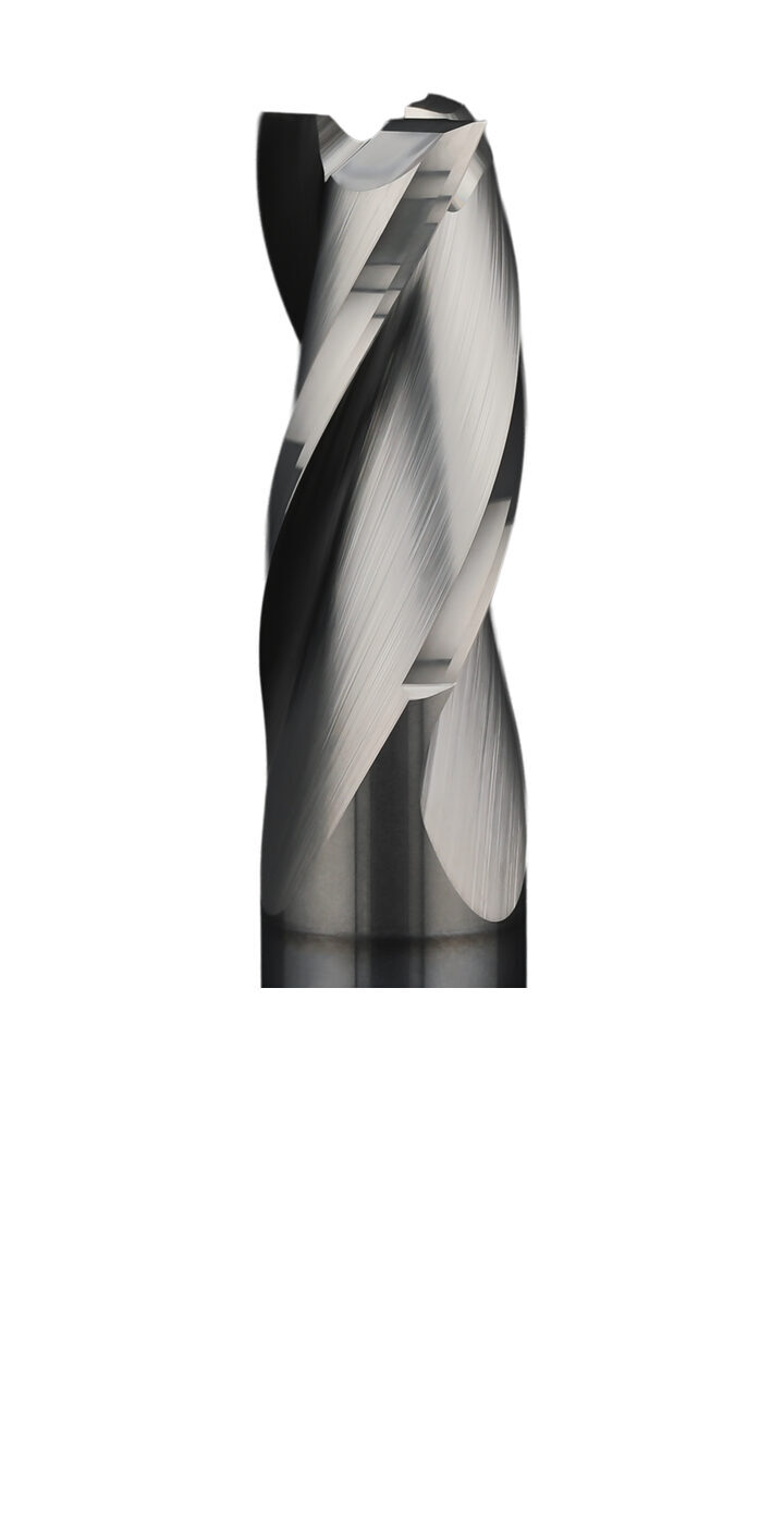 Solid carbide end mill with TiB2 coating