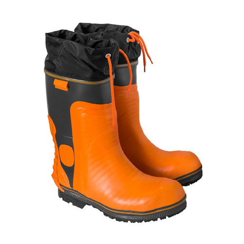 Orange Rubber Rigger Boot Size 7