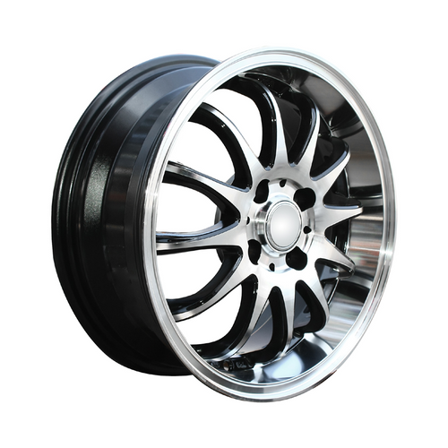 19 Inch x 1 Zindex Mancunian Convex Silver Black Alloy Wheel