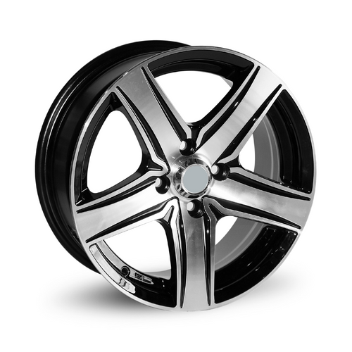 18 Inch x 4 Majesty Decadence Silver Black Alloy Wheel