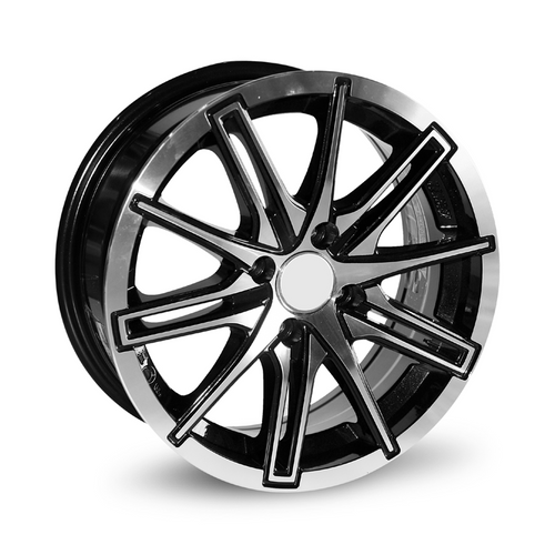 21 Inch x 4 Majesty Imperial Silver Black Alloy Wheel