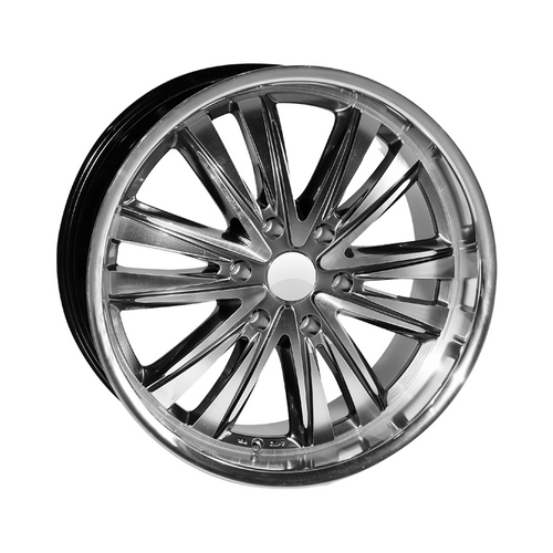 17 Inch x 1 Master Wheel Spokey Silver Black Alloy Wheel
