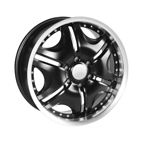 15 Inch x 4 Majesty Crown Me Black Alloy Wheel