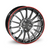 22 Inch x 1 Flux Agiyari Silver Red Alloy Wheel