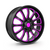 18 Inch x 4 Rainbow Donjon Collection Black Pink Alloy Wheel