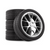 17 Inch x 4 Mansune Santorini Silver Chrome Alloy/Tire Set
