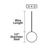24" Lead and Wire Meter Seals - (Bag of 100)