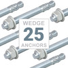 5/8" x 6" Wedge Anchor Zinc Plated Steel