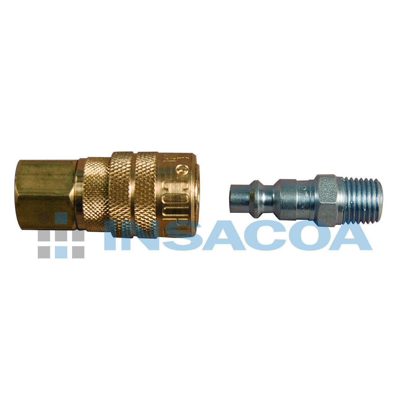 1/4" F Coupler & M Plug "M" for Milton