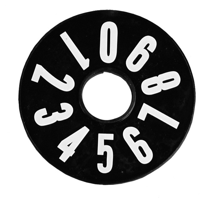 Center Number Disc