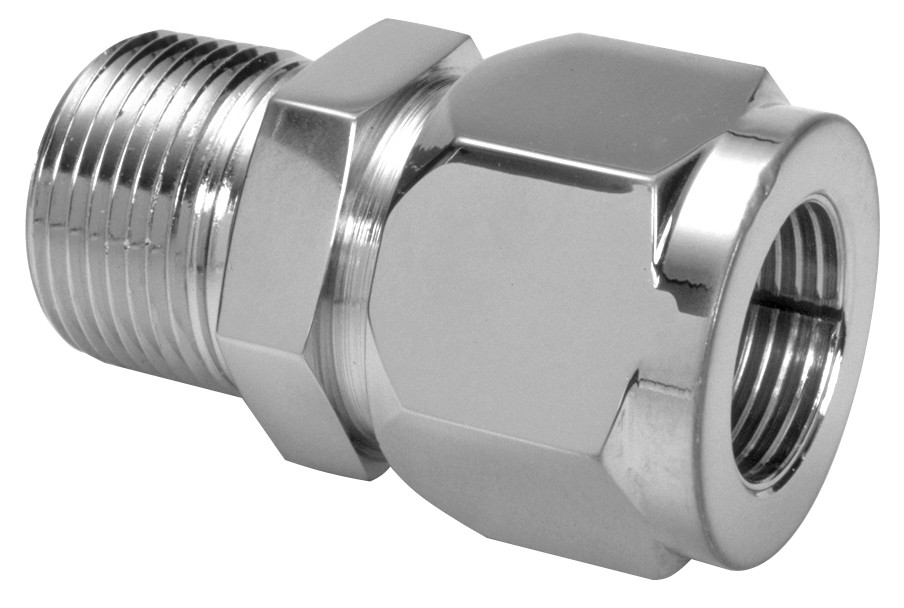 Male Connector, 3/4" Tube - 3/4" Male Pipe