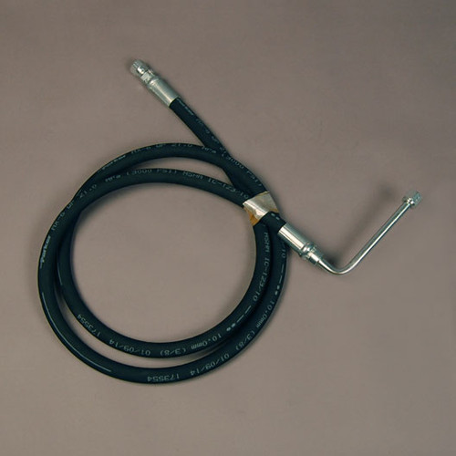 Power Unit Hydraulic Hose 71.5" with (1) Straight Fitting and (1) 90° Fitting
