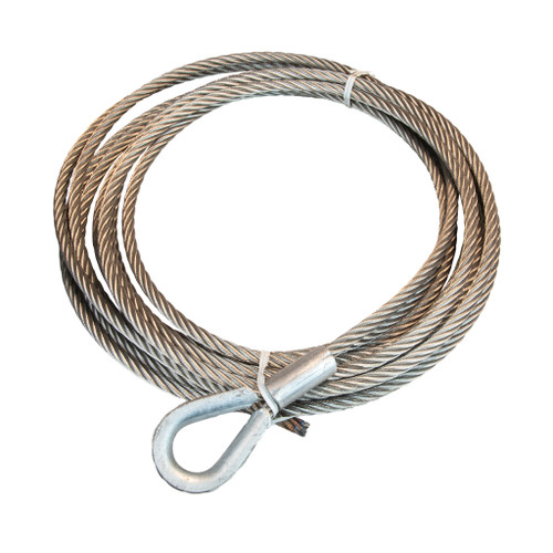 WINCH CABLE FOR 5000 STAINLESS STEEL 3/8 X 27′ FOR METAL CRAFT 1710-04
