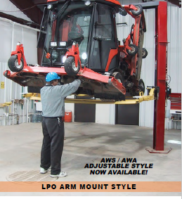 Adjustable Width Turf Trays for Asymmetric 2-Post Lifts