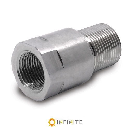 14mm x 1 LH to 5/8-24 RH Thread Adapter - Stainless Steel