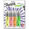 Sharpie Clear View Highlighter Pack - Chisel Marker Point Style - Assorted - 4 / Pack