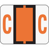 Smead BCCR Bar-Style Color-Coded Labels - "Alphabet" - 1 1/4" Width x 1" Length - Dark Orange - 500 / Roll - 500 / Roll