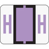 Smead BCCR Bar-Style Color-Coded Labels - "Alphabet" - 1 1/4" Width x 1" Length - Lavender - 500 / Roll - 500 / Roll
