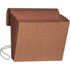 Smead Letter Recycled File Wallet - 8 1/2" x 11" - 5 1/4" Expansion - Redrope - Redrope - 30% Recycled - 10 / Box