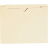 Smead Straight Tab Cut Letter Recycled File Jacket - 8 1/2" x 11" - Manila - 10% Recycled - 100 / Box