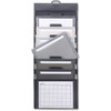 Smead Cascading Wall Organizer - 6 Pocket(s) - 10.6" Height x 14.3" Width - Wall Mountable - Gray - Polypropylene - 1Each