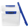 Bankers Box Heavy Duty Ltr/Lgl Plastic File Box - Internal Dimensions: 10.38" Width x 11.75" Depth x 14.50" Height - External Dimensions: 14.2" Width x 17.4" Depth x 10.6" Height - Media Size Supported: Letter, Legal - x File - Lid Lock Closure - Sta