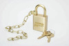 SKILCRAFT® Solid Steel and Solid Brass Case Padlocks - 1" - Keyed Alike