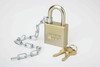 SKILCRAFT® Solid Steel and Solid Brass Case Padlocks - 1-1/8" - Keyed Alike