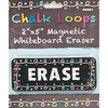 Ashley Magnetic Whiteboard Eraser - 2" Width x 5" Length - Magnetic, Durable - Multicolor - Foam, Felt - 1Each