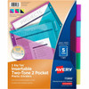 Avery&reg; Big Tab Tab Divider - 5 x Divider(s) - 5 - 5 Tab(s)/Set - 9.3" Divider Width x 11.13" Divider Length - 3 Hole Punched - Multicolor Plastic Divider - Multicolor Plastic Tab(s) - 24 / Carton