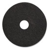 Stripping Floor Pads, 17" Diameter, Black, 5/Carton