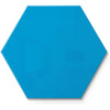 Ghent Powder-Coated Hex Steel Whiteboards - 21" (1.7 ft) Width x 18" (1.5 ft) Height - Blue Steel Surface - Hexagonal - Magnetic - 1 Each