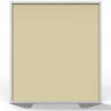 Ghent Partition - 48" Width x 54" Height - Aluminum Frame - Porcelain, Vinyl - Caramel - 1 Each