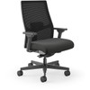 HON Ignition 2.0 Mid-back Big & Tall Task Chair - Black Foam Seat - Black Back - Black Frame - Mid Back - 5-star Base - Armrest - 1 Each