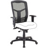 Lorell High Back Chair Frame - Black - 1 Each