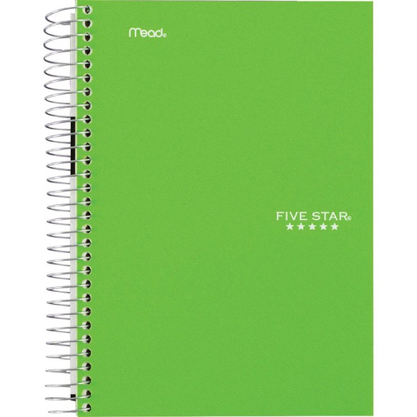 Mead Five Star Wirebound Subject Notebook - 5 Subject(s) - 180 Sheets - 360 Pages - Wire Bound - 3 Hole(s) - 6" x 9 1/2" - Durable Cover, Water Resistant, Perforated, Bleed Resistant, Spiral Lock, Divider - 6 / Pack