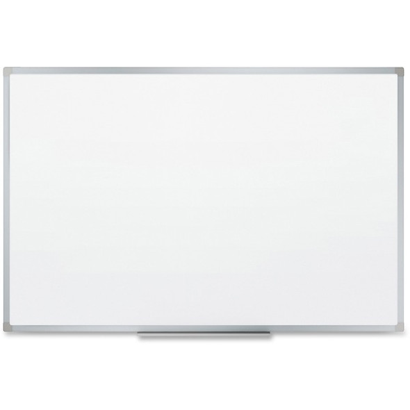 Mead Basic Dry-Erase Board - 35.9" (3 ft) Width x 23.8" (2 ft) Height - White Melamine Surface - Silver Aluminum Frame - Marker Tray - 1 Each