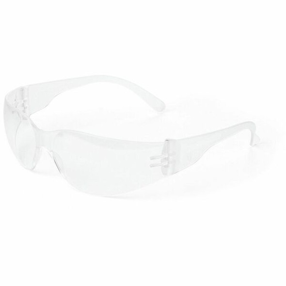 Medline Clear Frame/Lens Safety Glasses - Recommended for: Eye - One Size Size - Ultraviolet, Impact Protection - Latex-free, Comfortable, Secure Fit, UV Resistant - 1 Each