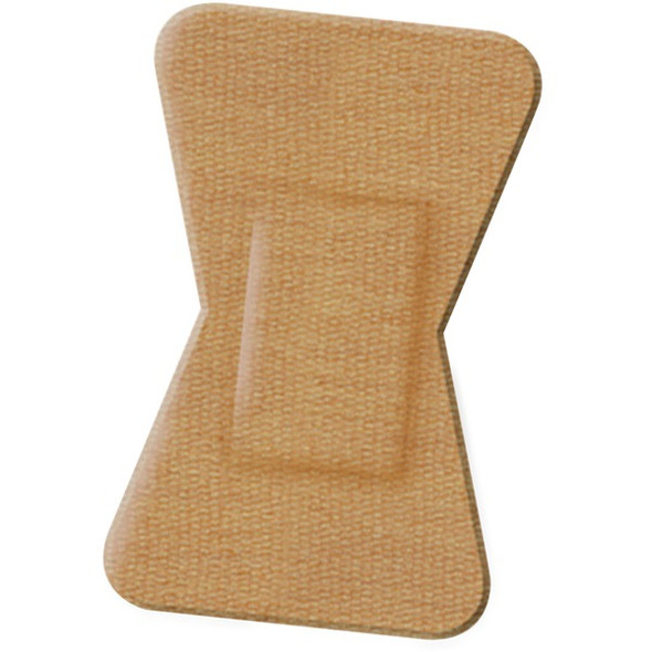 Medline Comfort Cloth Woven Finger Tip Bandage - 1.50" x 2.12" - 100/Box - Tan