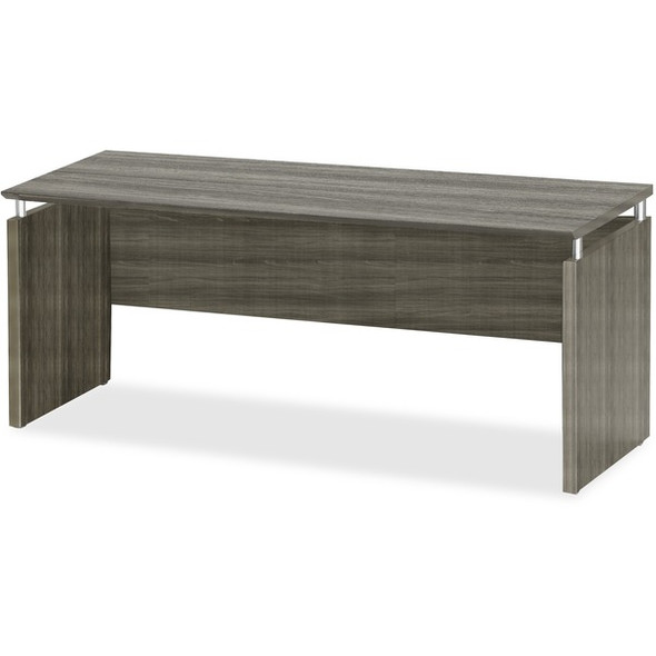 Mayline Medina Credenza - 72" x 20" x 1" x 29.5" - Beveled Edge - Finish: Gray Steel Laminate